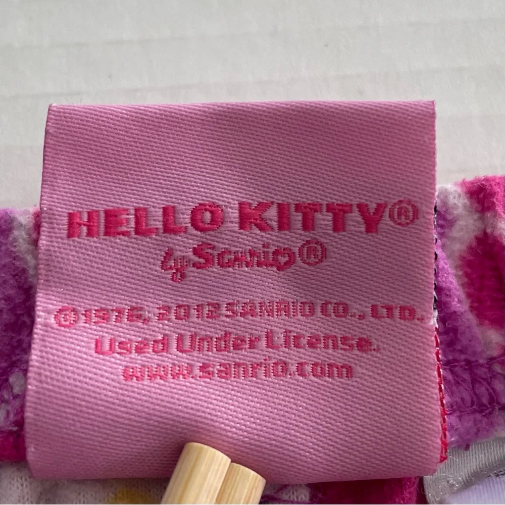 Hello Kitty winter pink white snowflake pajama‎ pants fleece